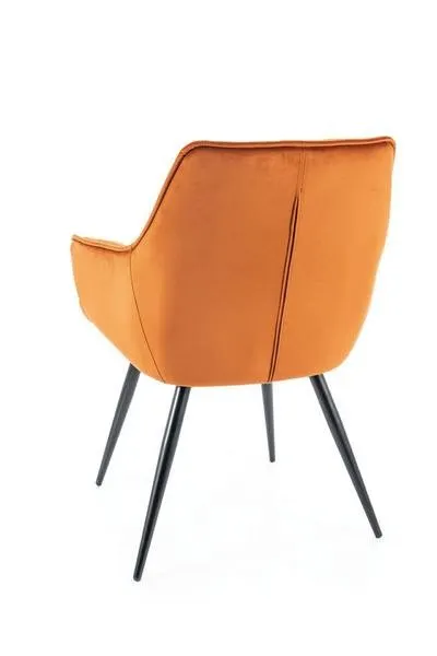 KRZESŁO LILIA VELVET Bluvel 4215 Cynamonowy - LILIAVCCY