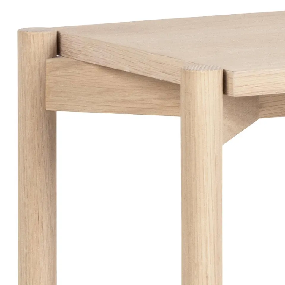 Regał NORTH fornir dębowy bielony, olejowany 86x30x89 - 0000099892