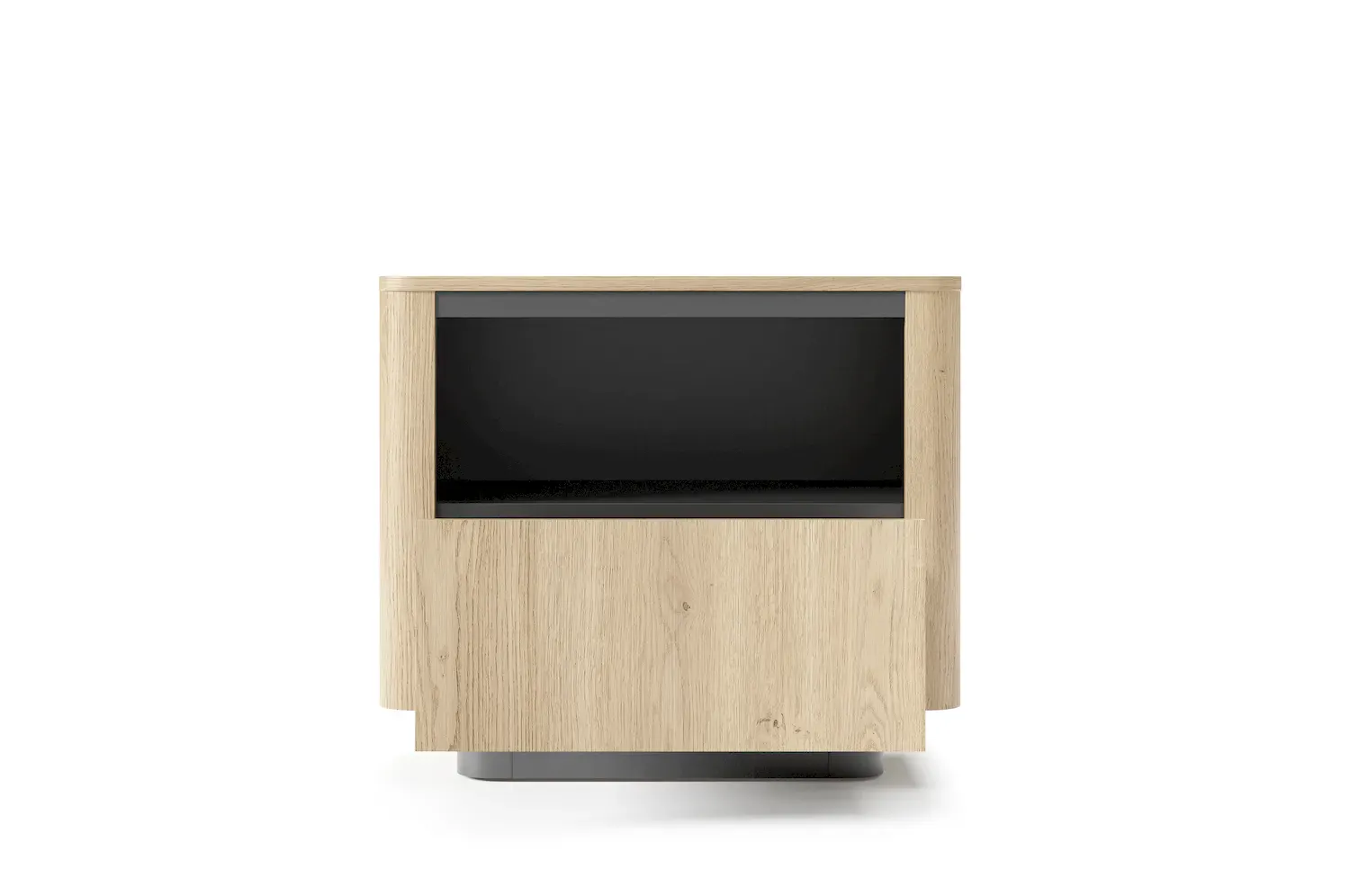 Szafka nocna z 1 szufladą TORRO dąb cremona czarny - LA_TORRO_STOLIK_NOCNY