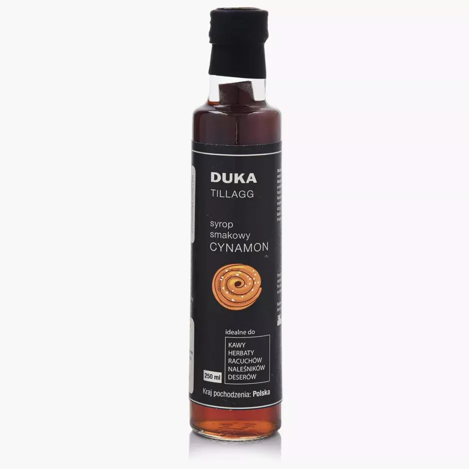 SYROP smakowy do kawy CYNAMONOWY 250 ML DUKA TILLAGG