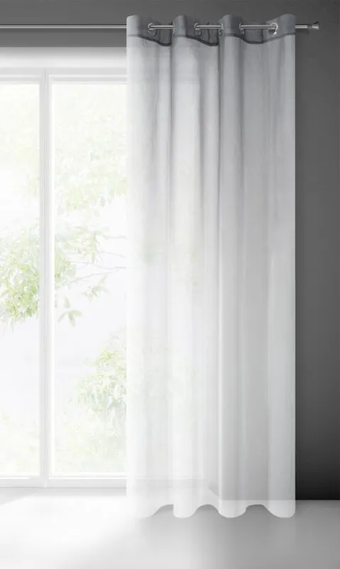 ZASŁONA RAVIA 140 X 250 CM BIAŁY - EU_326569