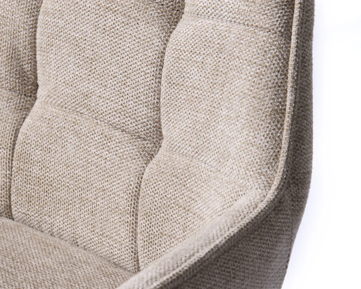 Hoker pikowany NOLAN z regulacją wysokości piaskowy - UN_50840000