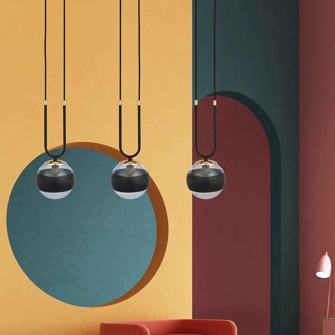 Lampa wisząca GLAM Czarny 1113/3 - 1113/3