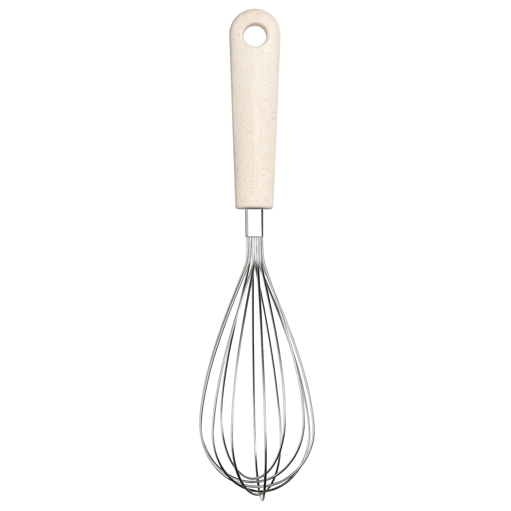 GASTROMAX TRZEPACZKA BALONOWA BIO miotowy, kitchen, stainless steel, beige handle, handheld whisk