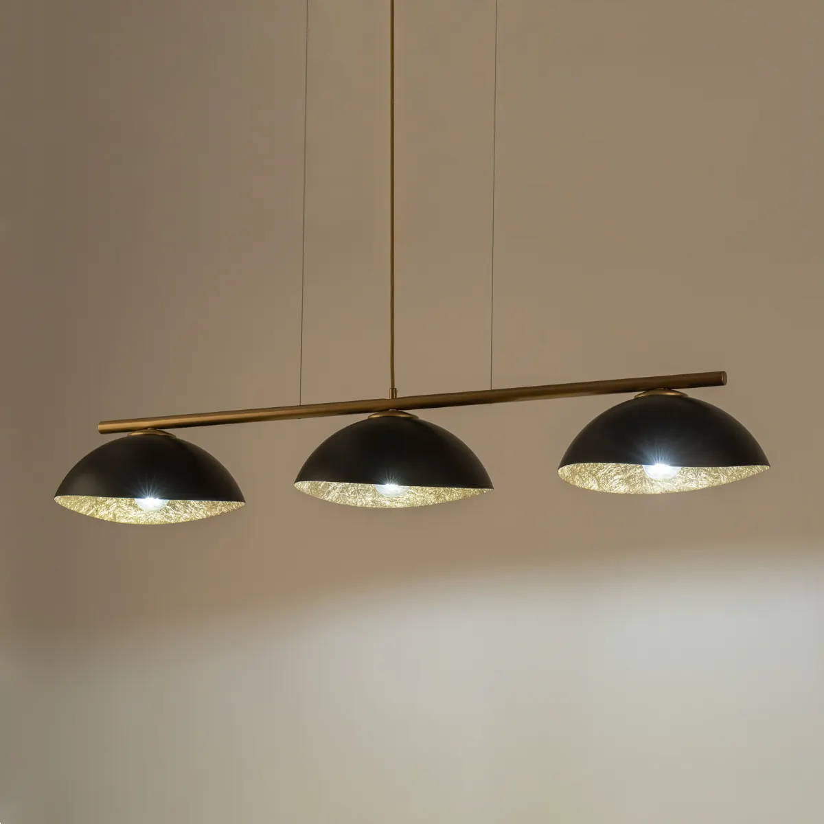 Lampa wisząca SOLAR 3 S czarno-złota - SI_40573