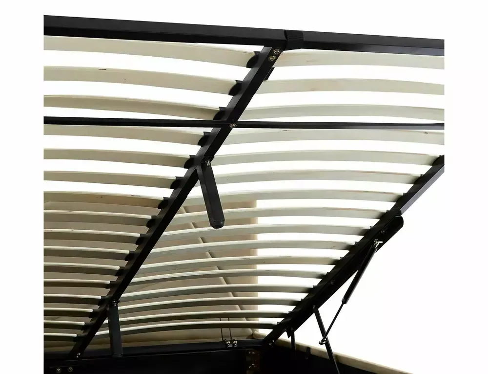 Łóżko z pojemnikiem COLUMBIA VELVET siłowniki gazowe 160x200 Bluvel 28 beżowy - COLUMBIAV160BE