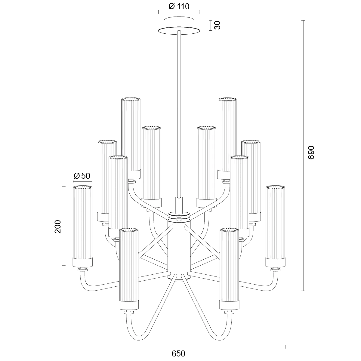 lampa, żyrandol, kijowy żyrandol, oświetlenie, metalowy domyk