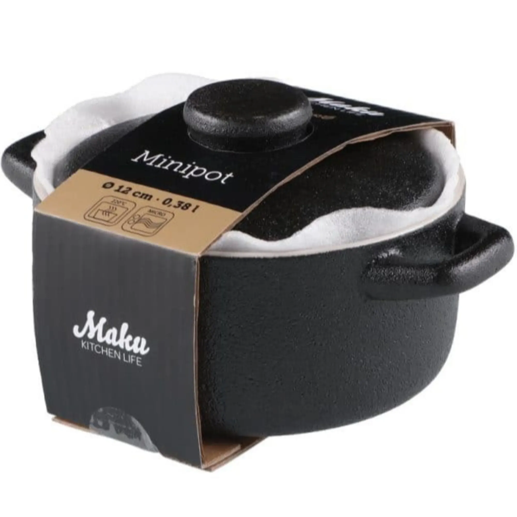 mini garnek, kociołek, żeliwo, czarny garnek, garnek z pokrywką