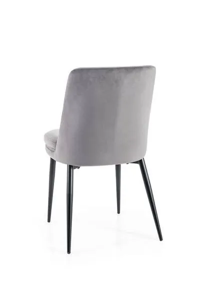 KRZESŁO KAYLA VELVET CZARNY STELAŻ SZARY BLUVEL 14 SIGNAL - KAYLAVCSZ