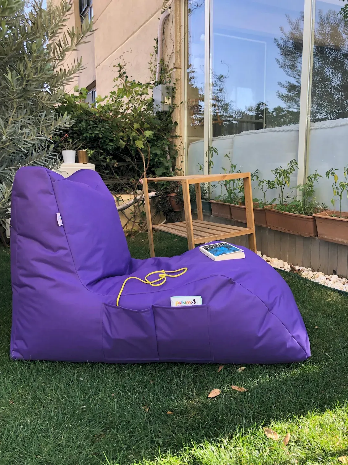 Worek do siedzenia leżanka PFT1127 Impertex fioletowy - ASI_535PFT1127