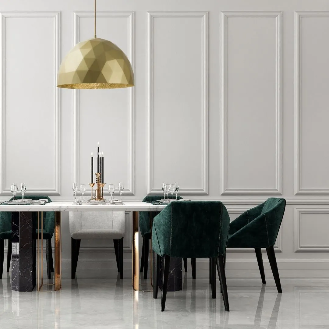 Lampa wisząca DIAMENT L złota