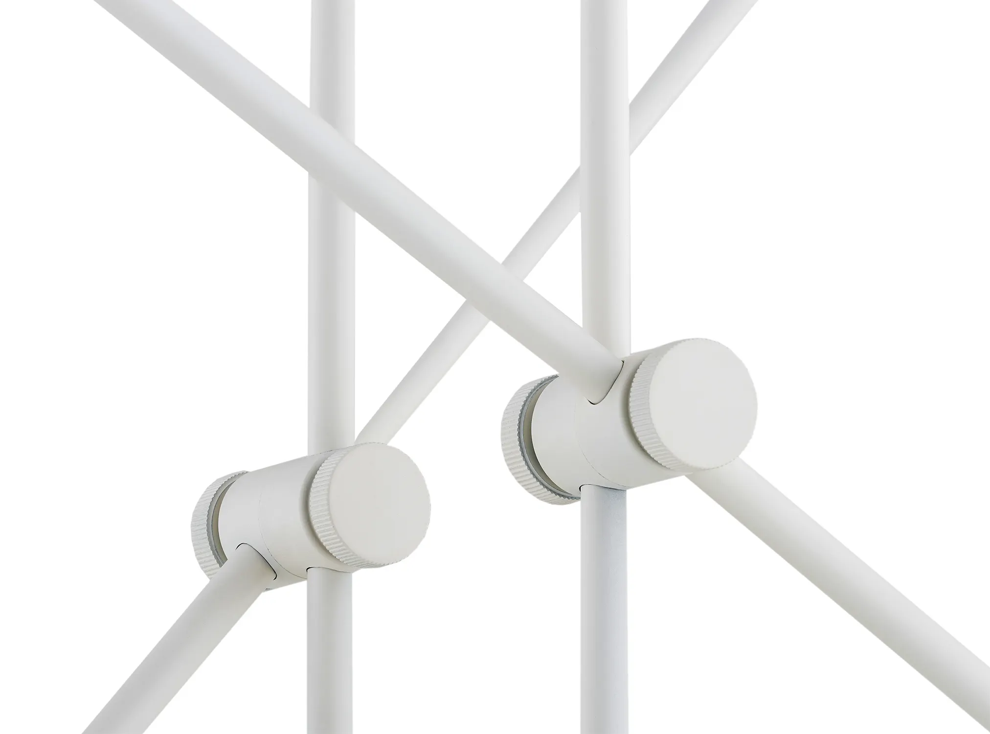 Lampa wisząca ABSOS metalowa biała biało-brązowa marmur regulowana 95x86cm - 1841