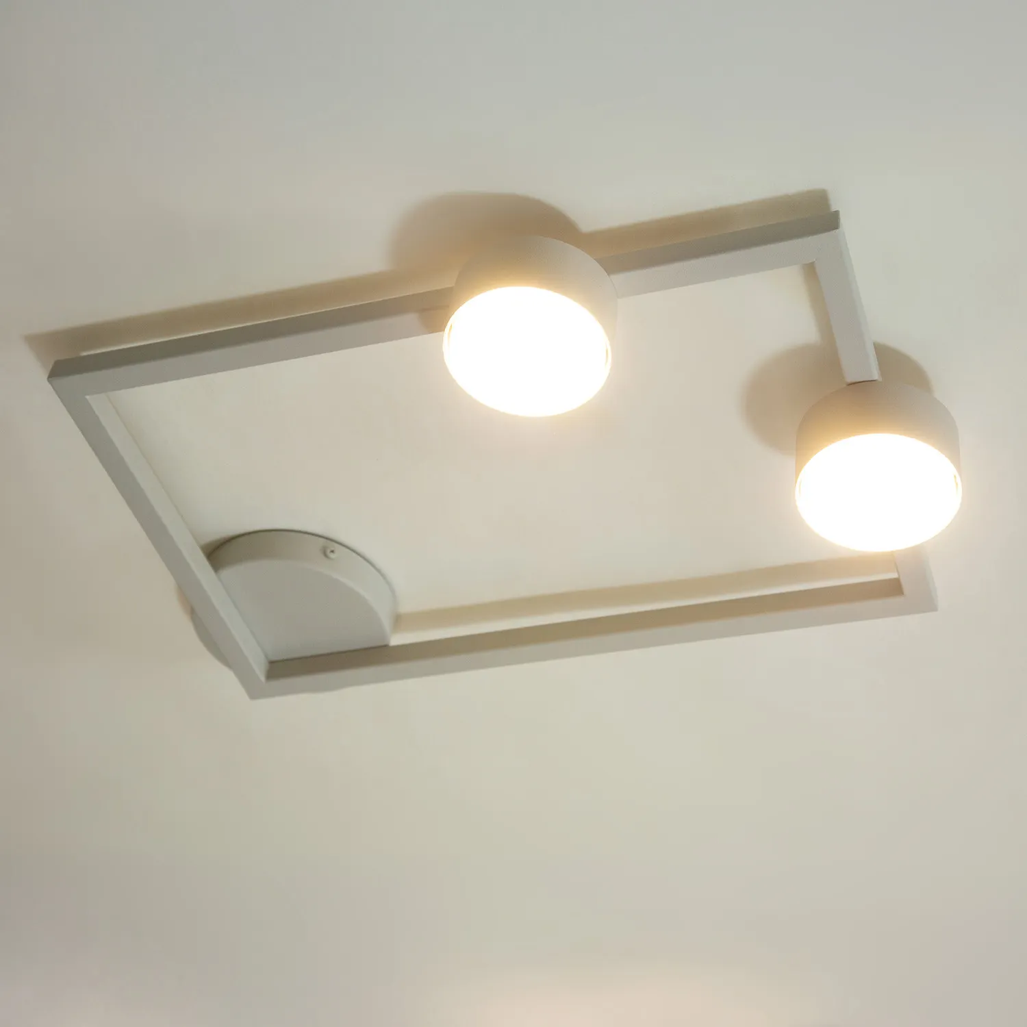 Plafon stalowy FRAME 2 szary beż - SI_41317