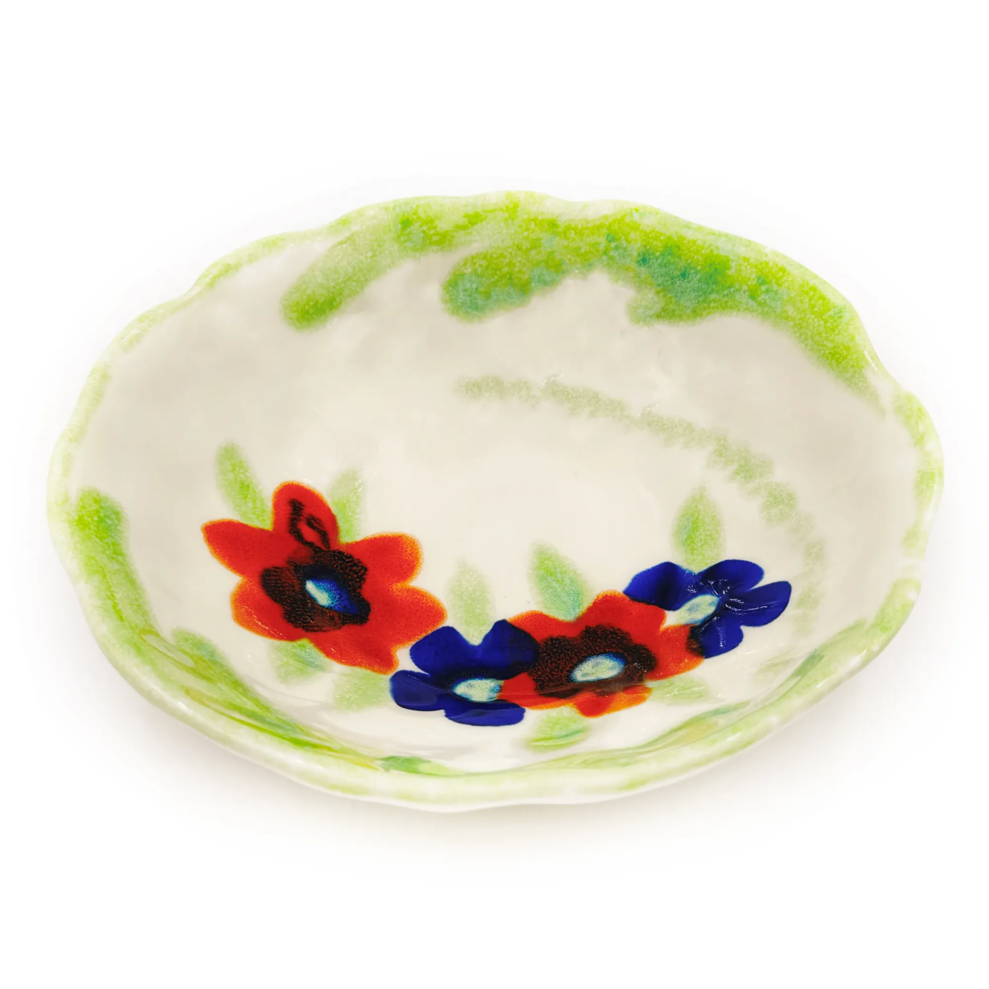 FLEUR MISKA 21,5X6 CM dłońki?, nie, przepraszam, patera?, miska ceramiczna, kolorowy wzór, kwiatowy motyw, ceramiczna miska