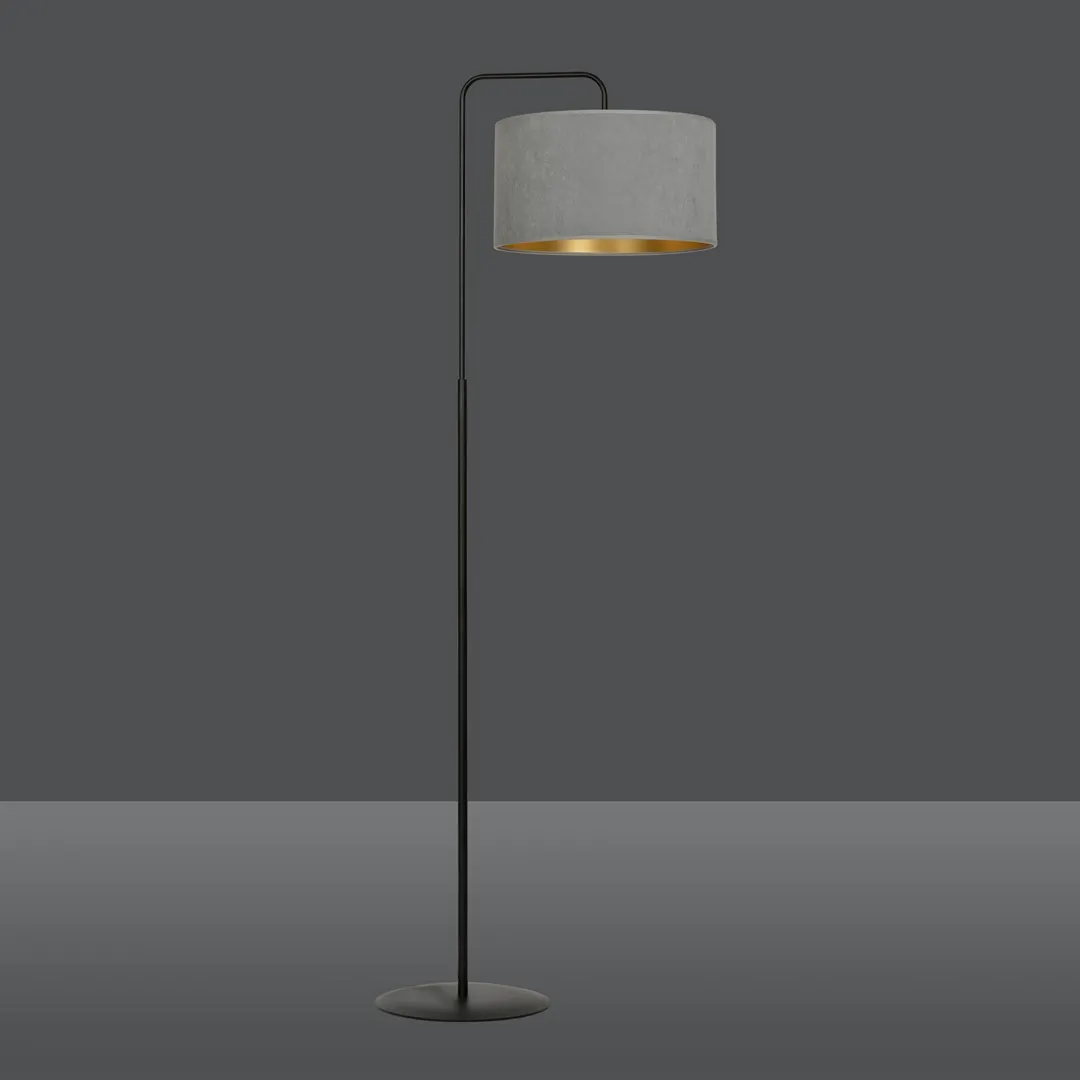 Lampa stojąca HILDE LP1 czarny szary — zdjęcie 3