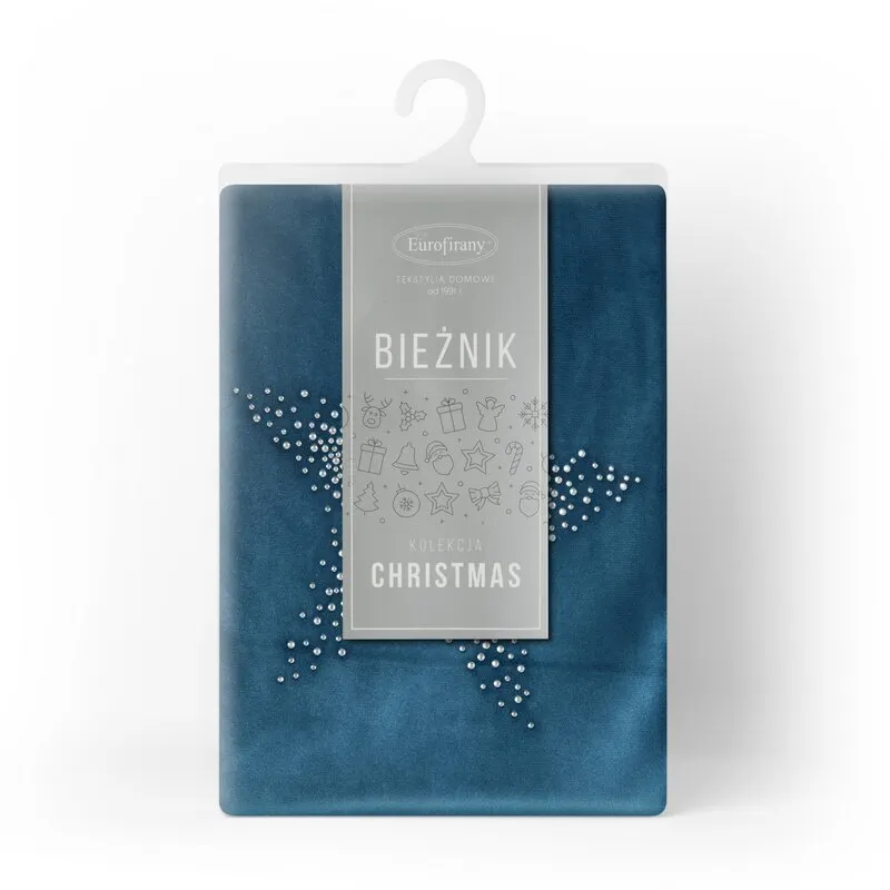 OBRUS ILONA 40X140 CM GRANATOWY - EU_354682