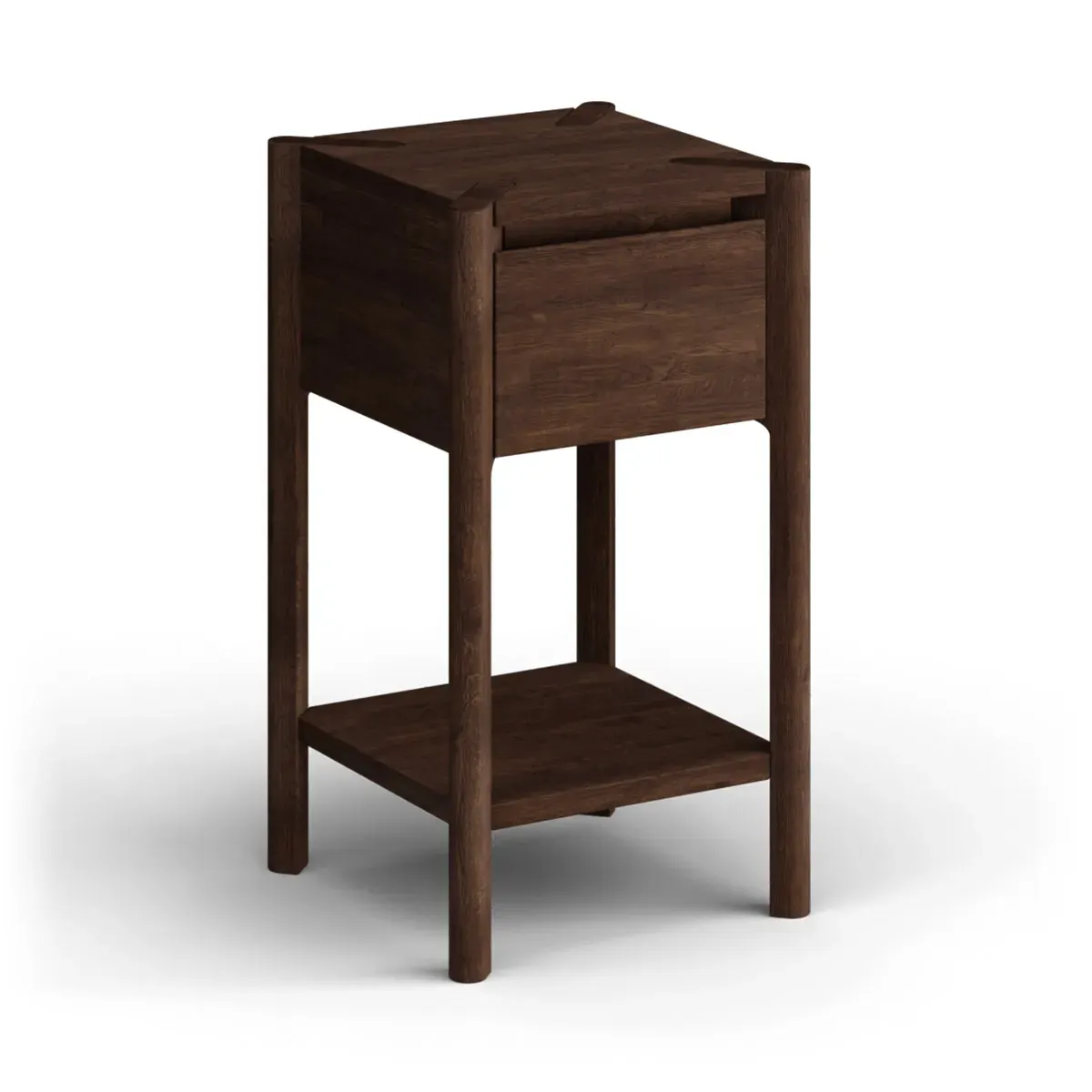 Stolik z szufladą niski dębowy CAMPI tabacco Stolik z szufladą niski dębowy CAMPI tabacco