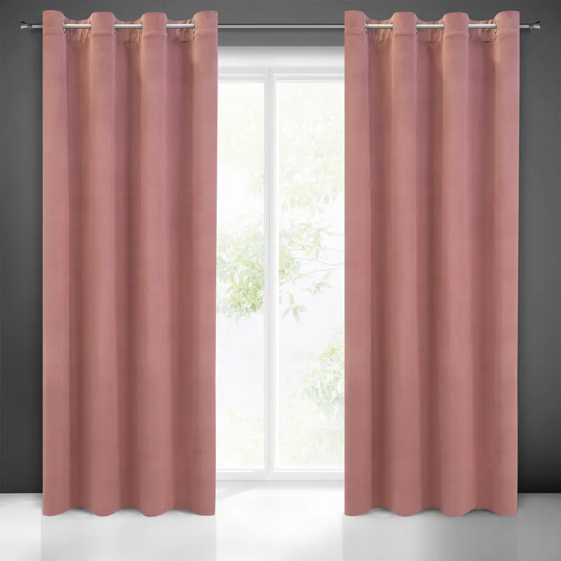 ZASŁONA GOTOWA MILO 140X250 CM RÓŻOWY ZASŁONA GOTOWA MILO 140X250 CM RÓŻOWY
