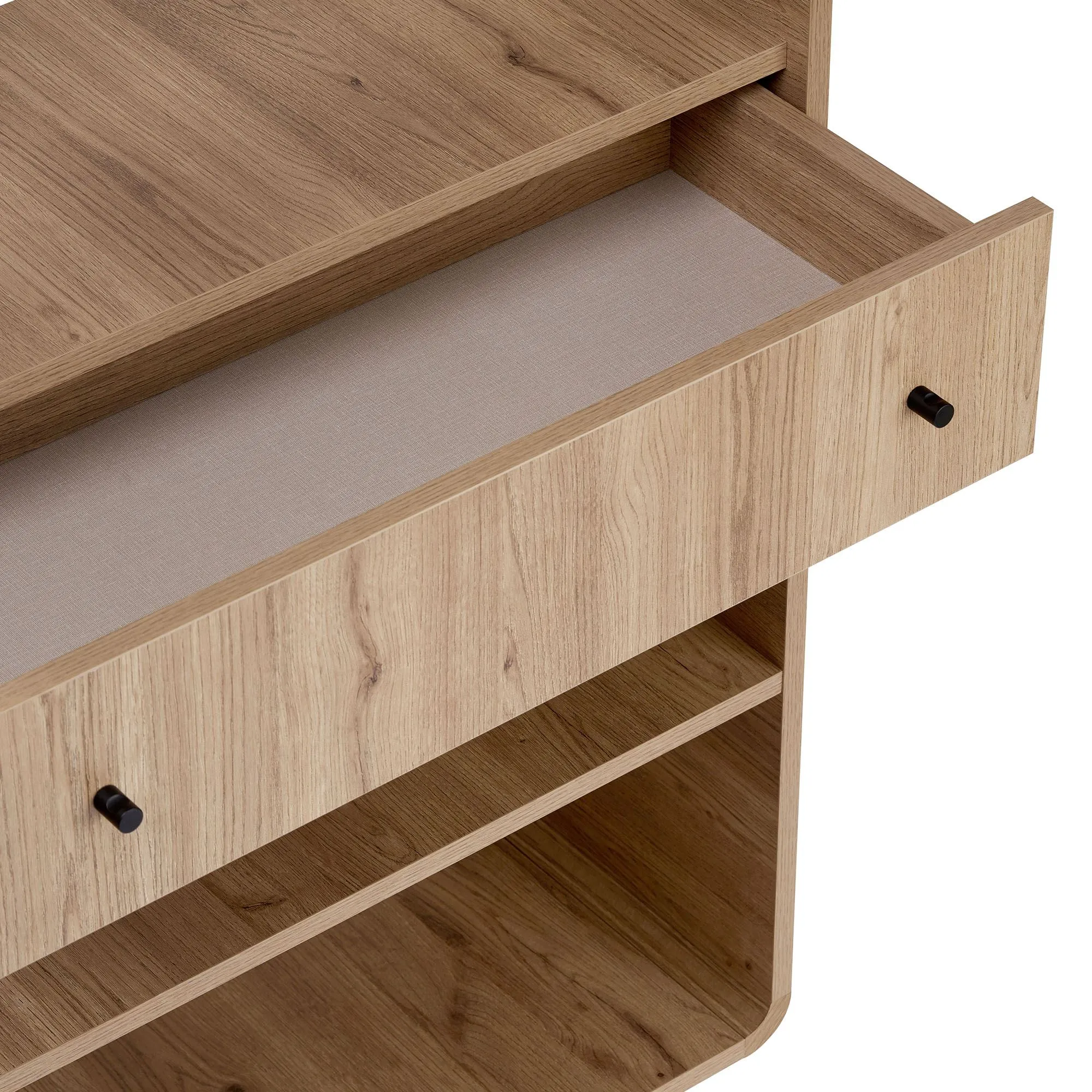Regał otwarty SENZA z szufladą 78 cm Dąb Sepet - ASI_632NRD1119