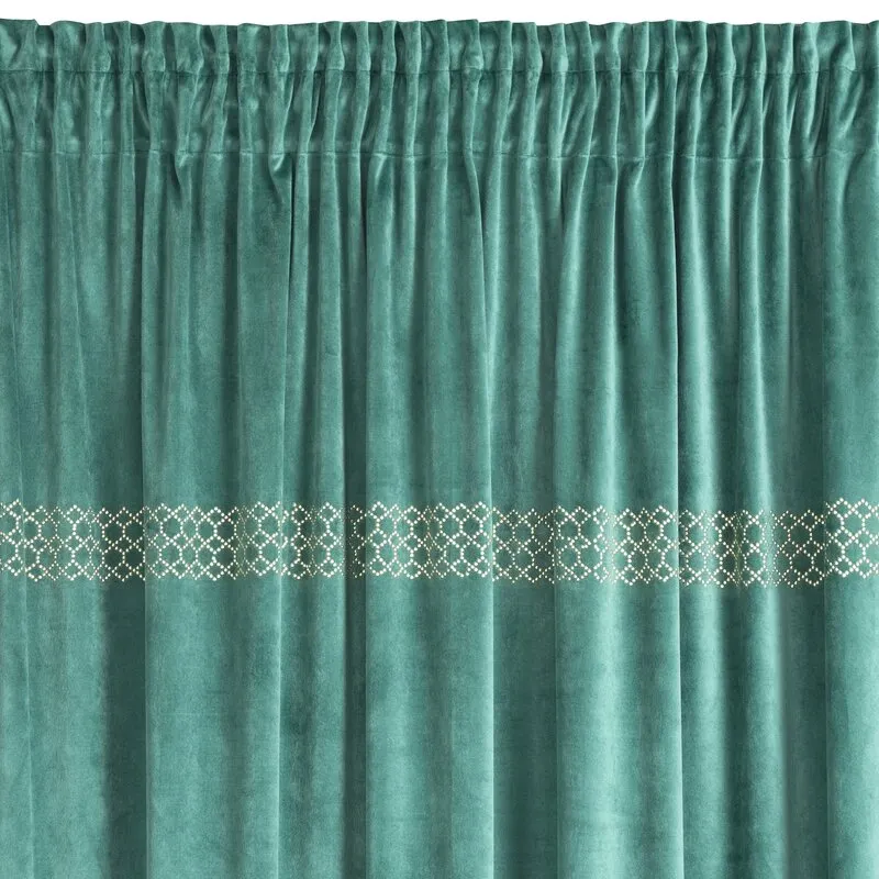 ZASŁONA GOTOWA JOVITA NA TAŚMIE 140 X 270 CM ZIELONY - EU_373168