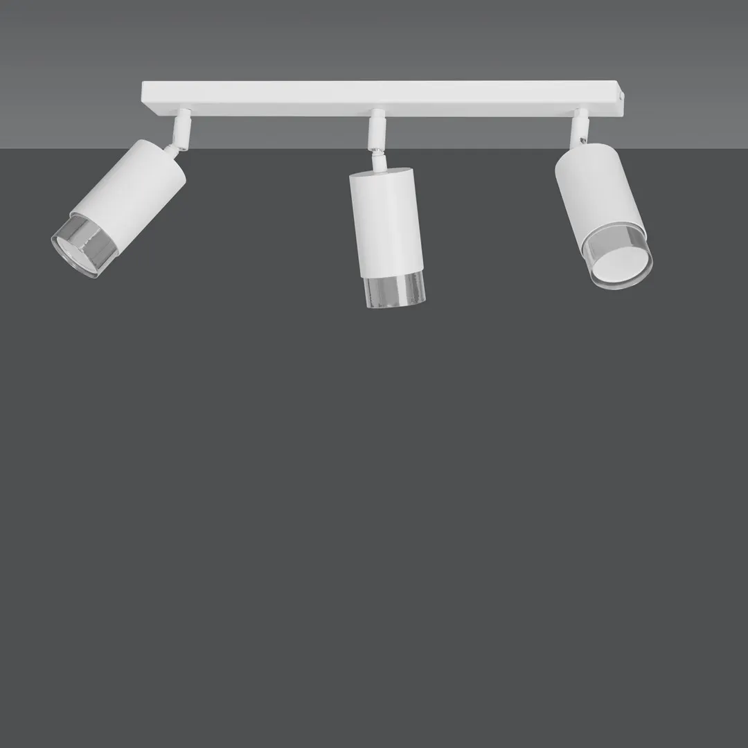 Lampa sufitowa HIRO Biały/Chrom 962/3 - 962/3