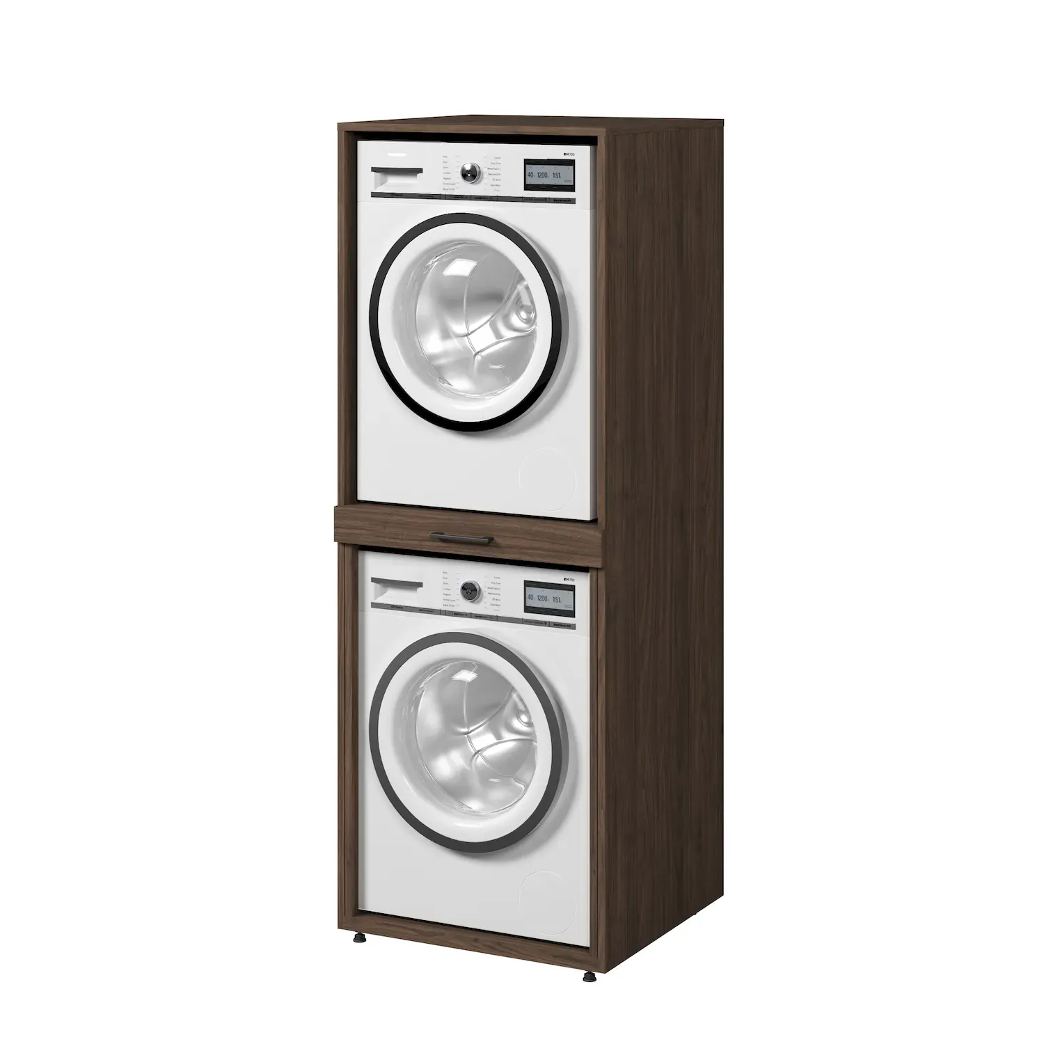 Zabudowa na pralkę i suszarkę AZA wysuwana półka orzech - 30OVME61