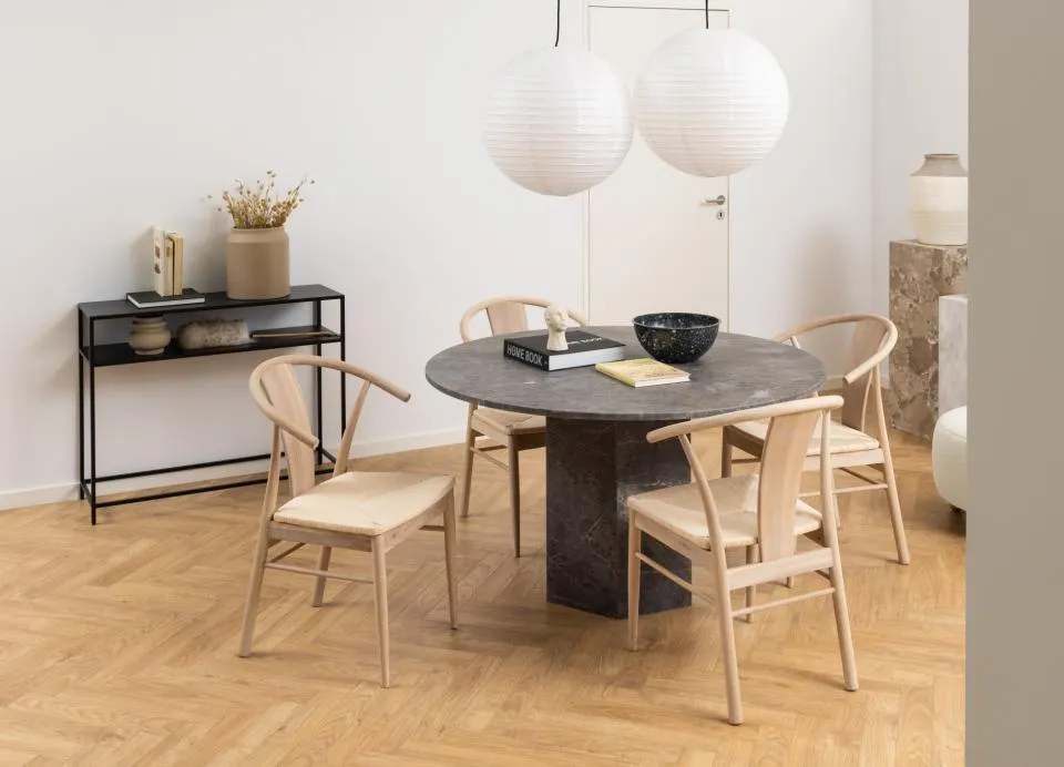 Krzesło Korfu Plecionka- złamana biel, Dąb bielony ( zestaw 2 sztuk ) - 0000098764