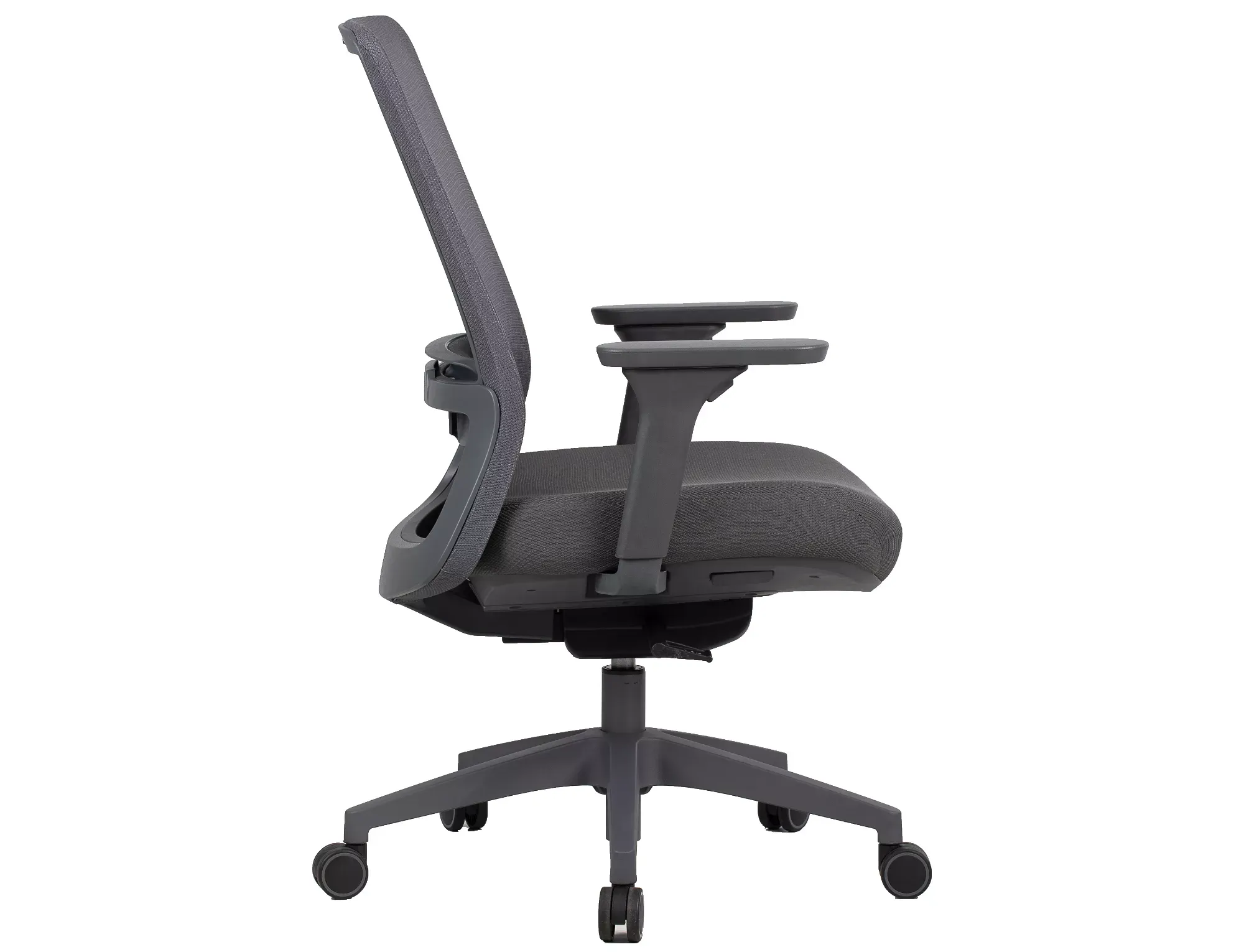 Fotel biurowy obrotowy Q718 ergonomiczny szary - OBRQ718SZ