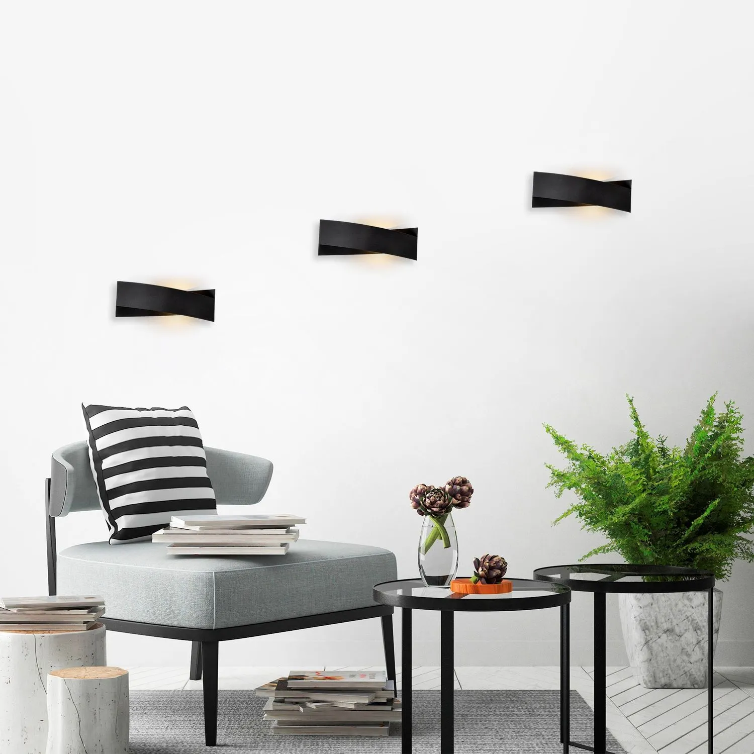 Lampa ścienna kinkiet 7156 czarna - ASI_211LMP1126