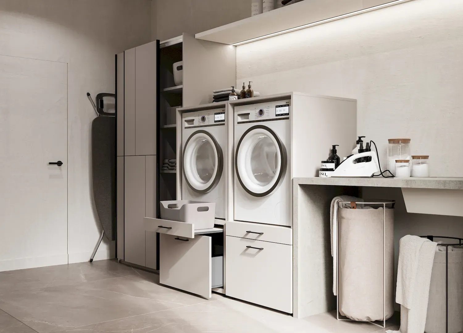 Zabudowa na pralkę lub suszarkę AZA wysuwana półka kaszmir - 30KSME60