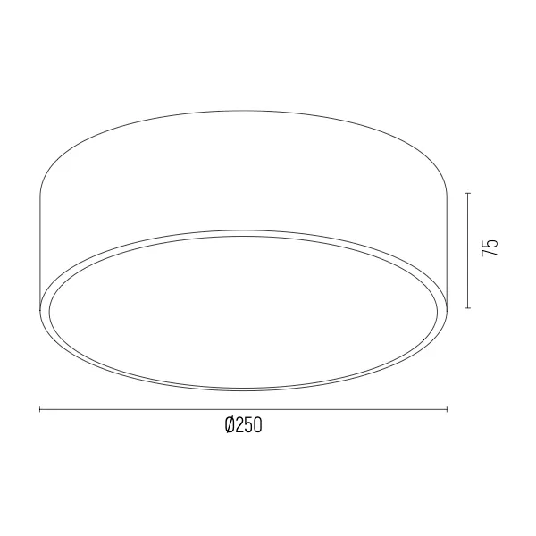 Plafon ATLANTIS LED 22W złoty biały 25cm__01 image