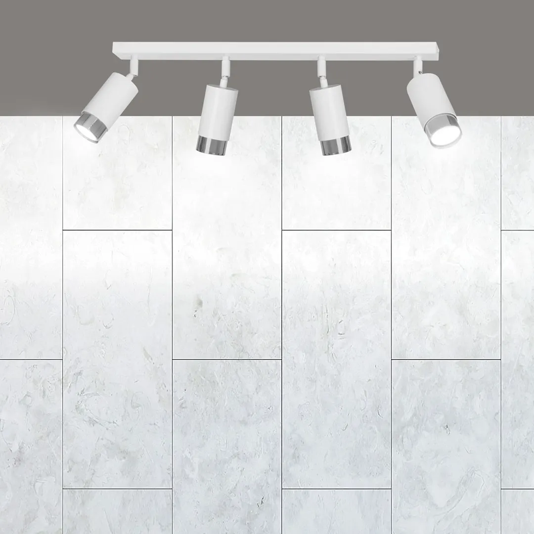 Lampa sufitowa HIRO Biały/Chrom 962/4 - 962/4