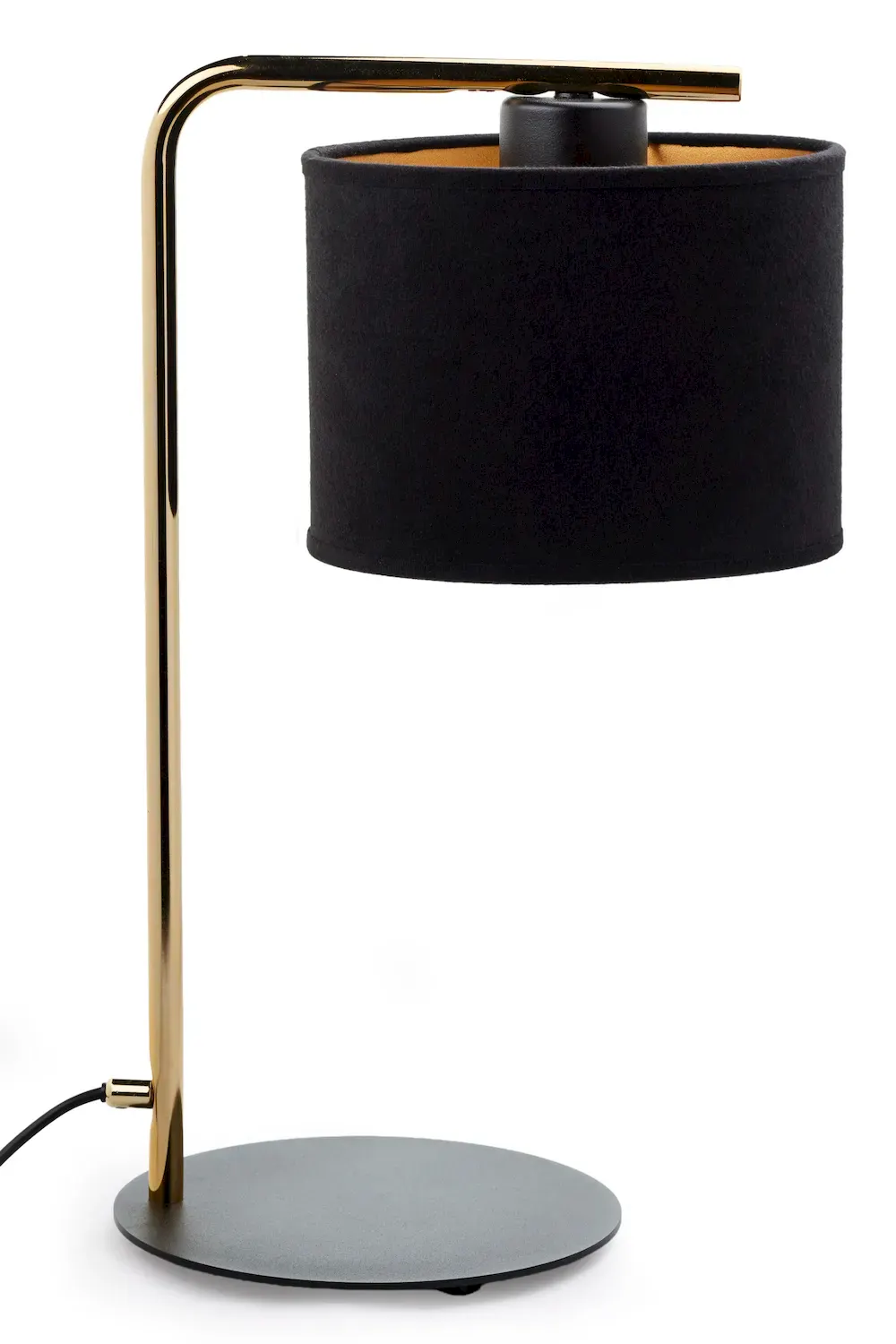 Lampka nocna ARIEL złoty szczotkowany czarny