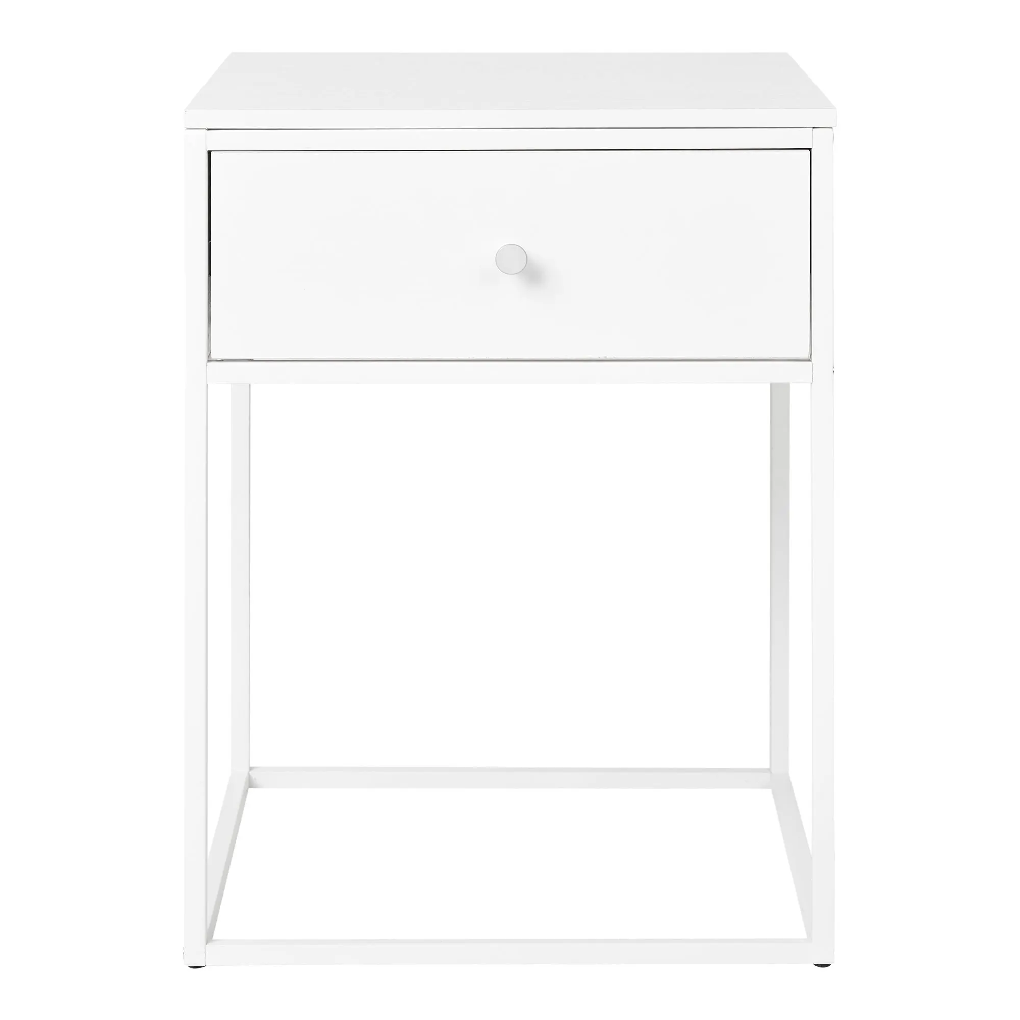 Szafka nocna VITA z 1 szufladą 40x40x55 cm - biała - 2101611