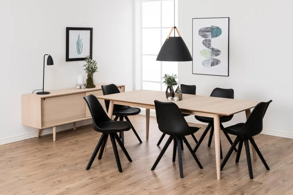 Komoda 2-drzwiowa EMMA 180x45x71 Fornir dębowy bielony olejowany