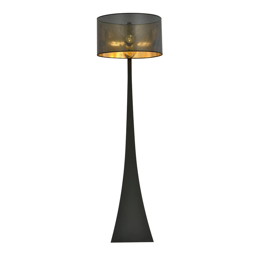 Lampa stojąca ESTRELLA czarny złoty 