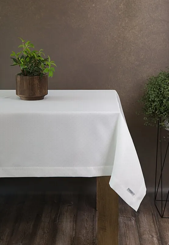 OBRUS ELLEN 145 X 280 CM BIAŁY OBRUS ELLEN 145 X 280 CM BIAŁY