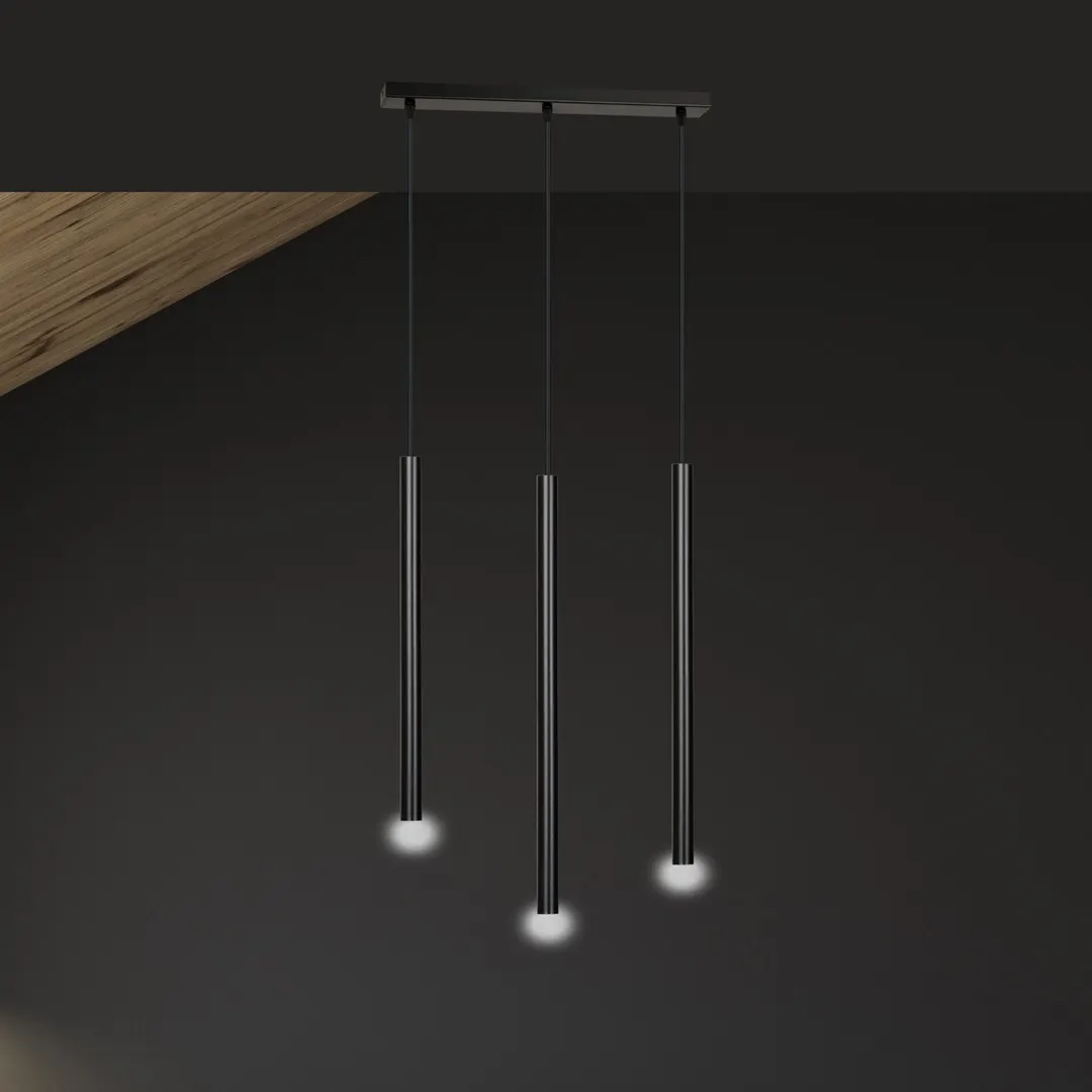 Lampa wisząca SELTER 3 czarna — zdjęcie 6