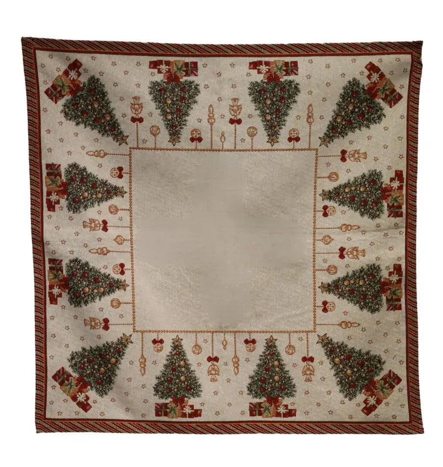 Obrus świąteczny kwadratowy 85x85 świąteczny 674 wielokolorowy