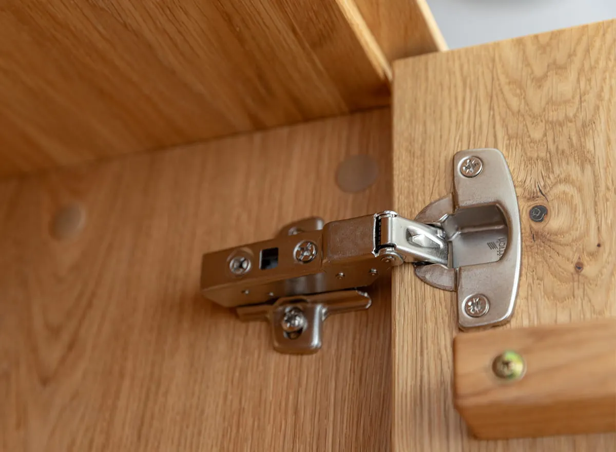 Witryna z regałem dębowa COLLODI z oświetleniem - dąb olejowany - ZICOL03