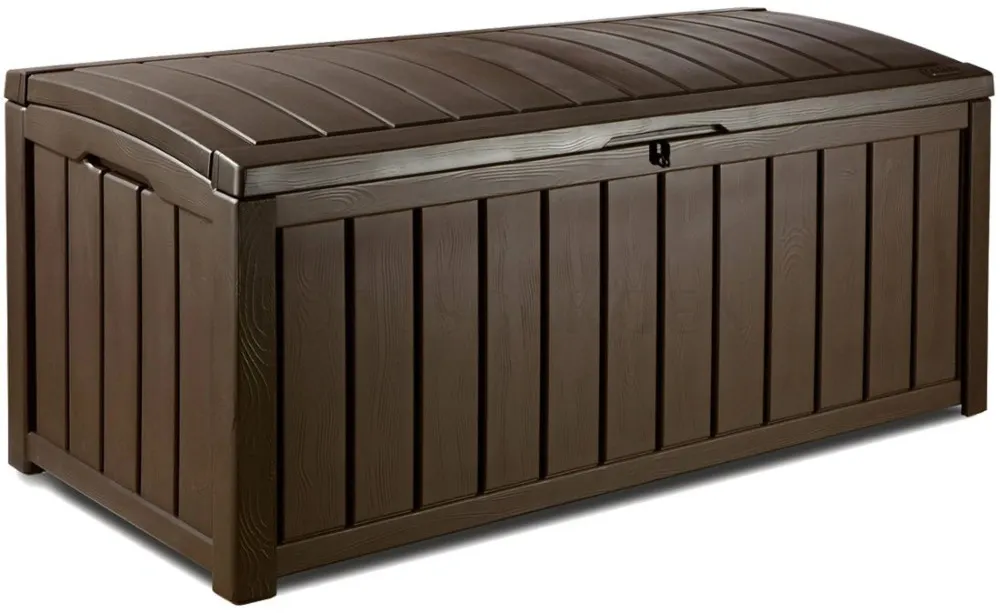 Skrzynia ogrodowa GLENWOOD BOX 390L Brązowy SZ128 G65 W61 Skrzynia ogrodowa GLENWOOD BOX 390L Brązowy SZ128 G65 W61