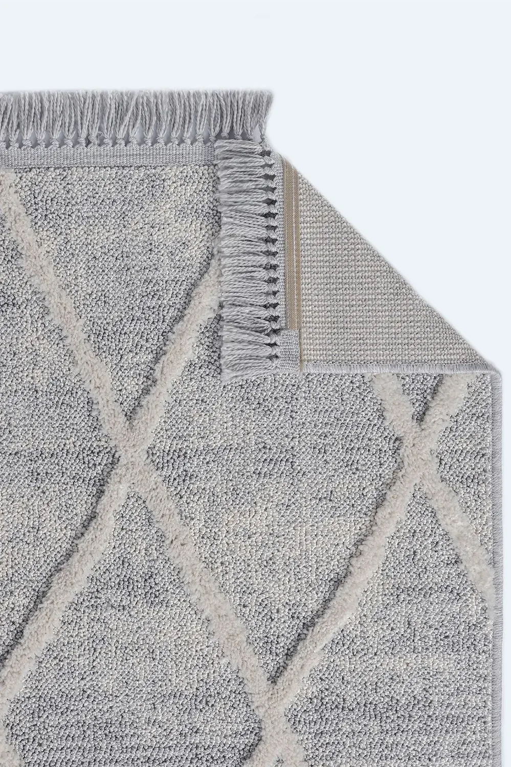 Dywan z frędzlami MARIMBA 160 x 230 szary