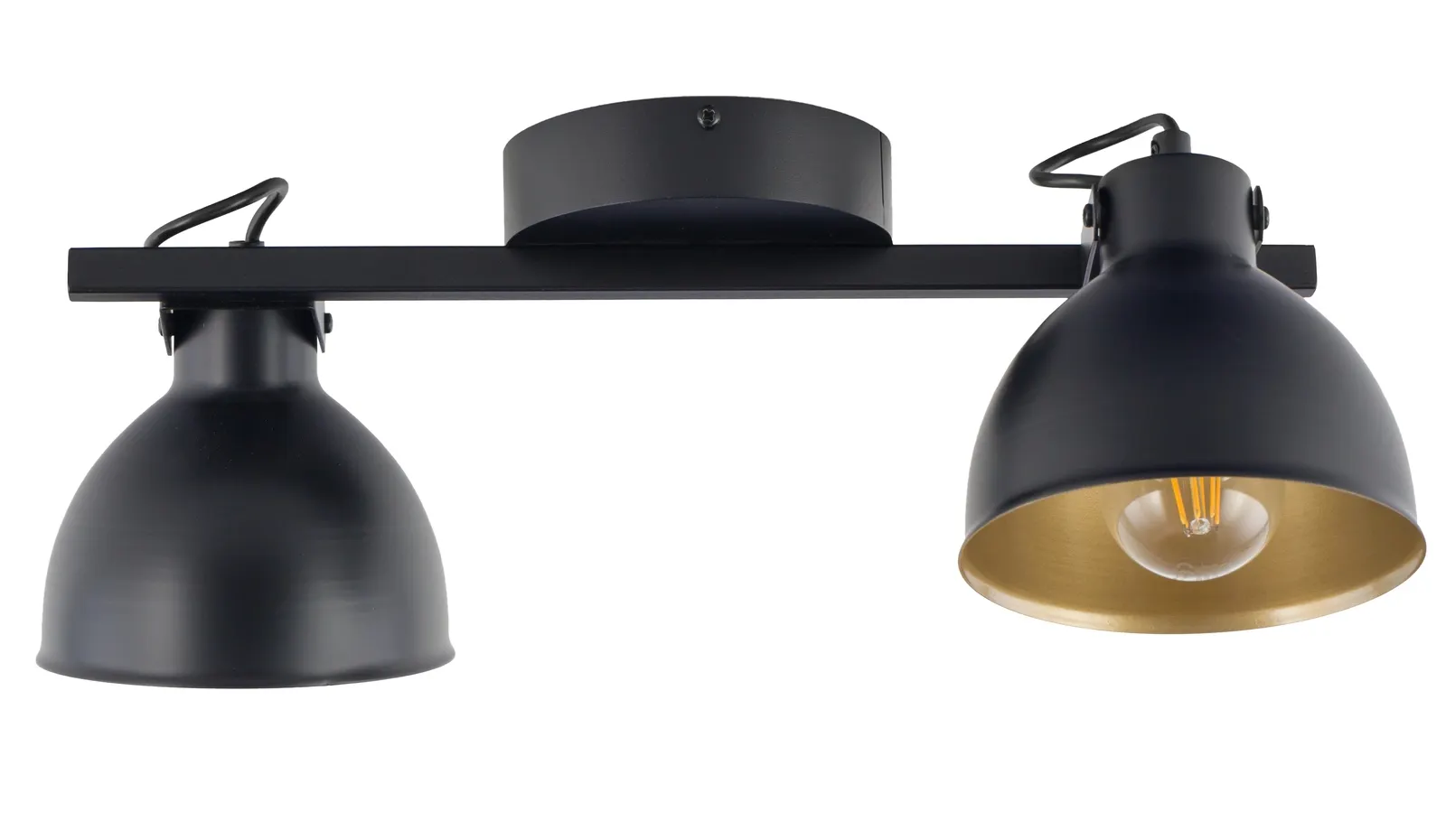 Lampa sufitowa/plafon MARS czarno-złoty