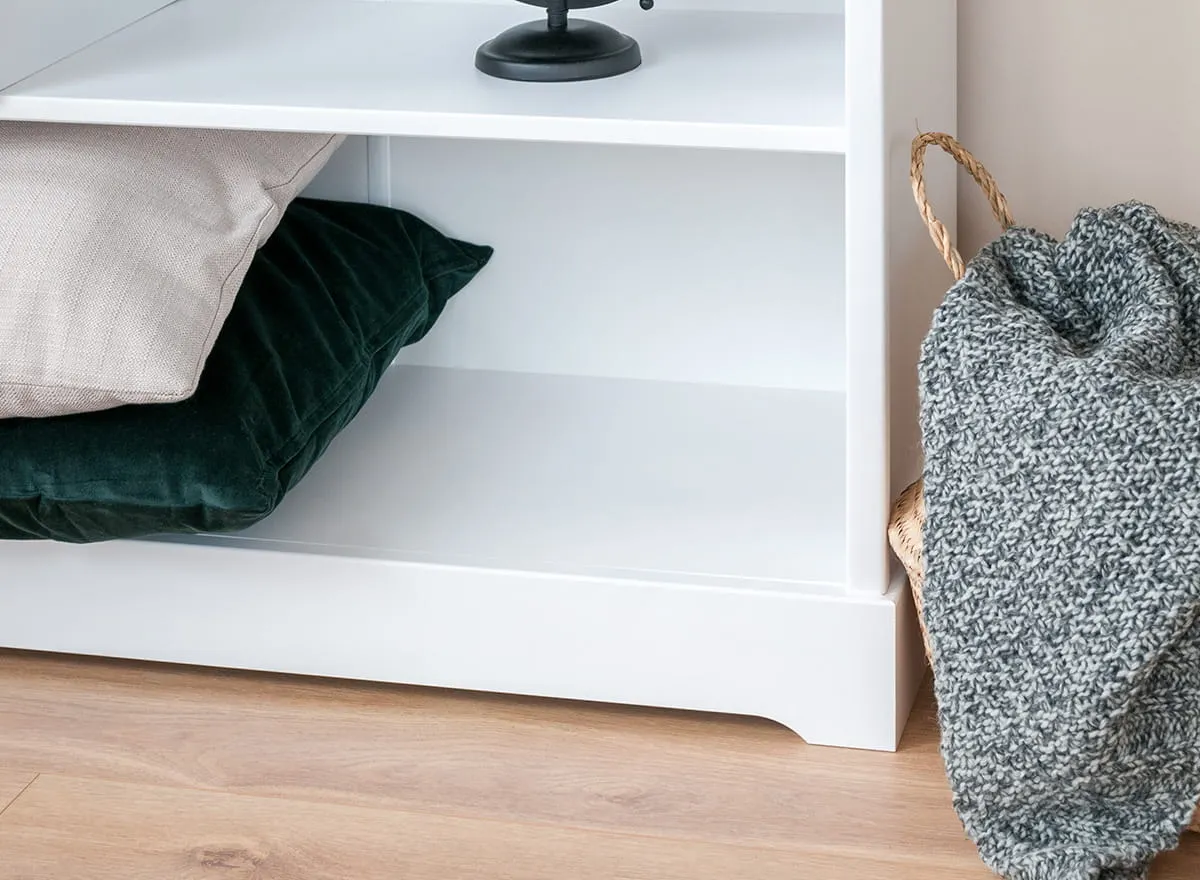 Regał sosnowy Toskania Kolor: biały, bejca - PL2050BS