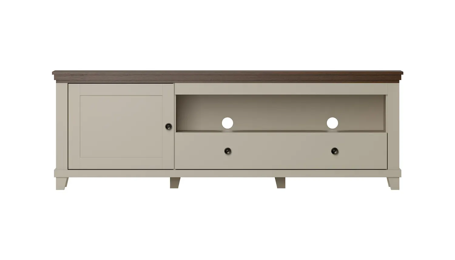 Szafka RTV 1-drzwiowa z 1 szufladą EVORA WM beż jasny dąb dunin - 24D1JU40