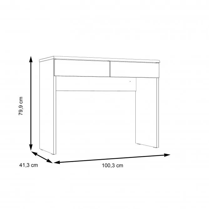 Toaletka z szufladami DALATE dąb katania - DQLT321-M368
