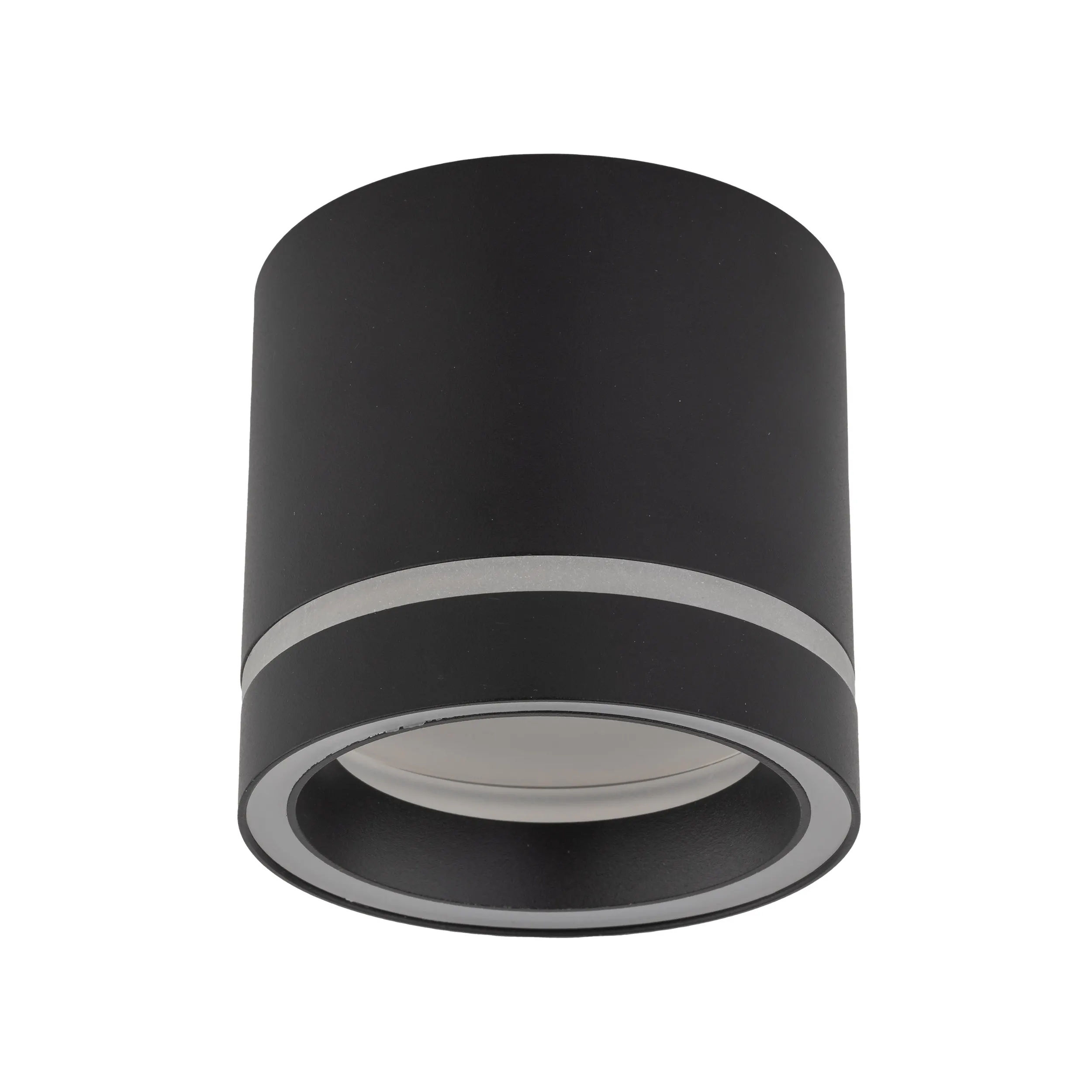 Lampa sufitowa JET czarna okrągła z pierścieniami świetlnymi 85x80cm
