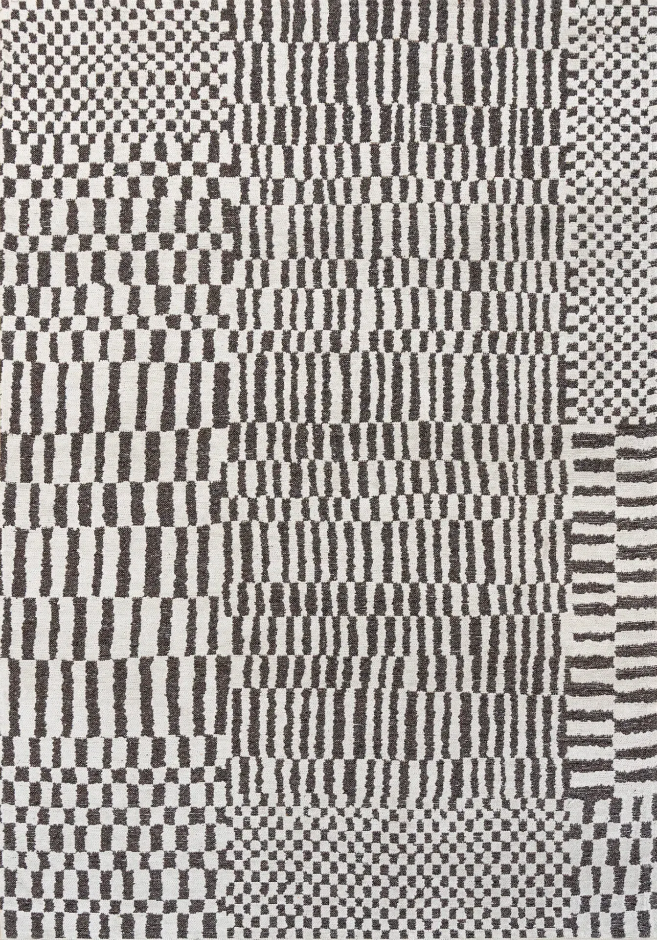Dywan tkany płasko BERBER CAIDAL 140x200  cm szary czarny (9651)