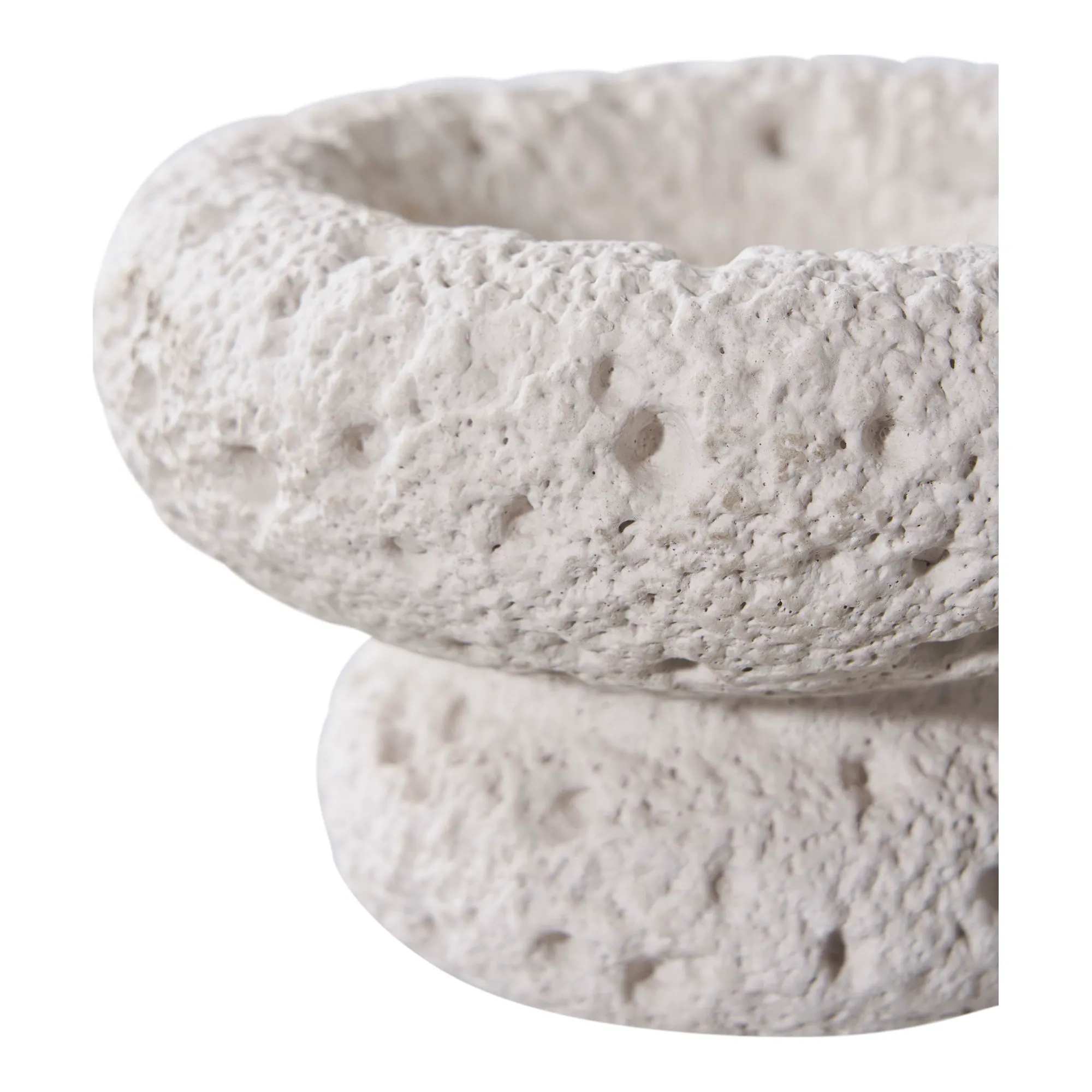 Świecznik cementowy CANDLE zestaw 2 sztuk szary - 4561190