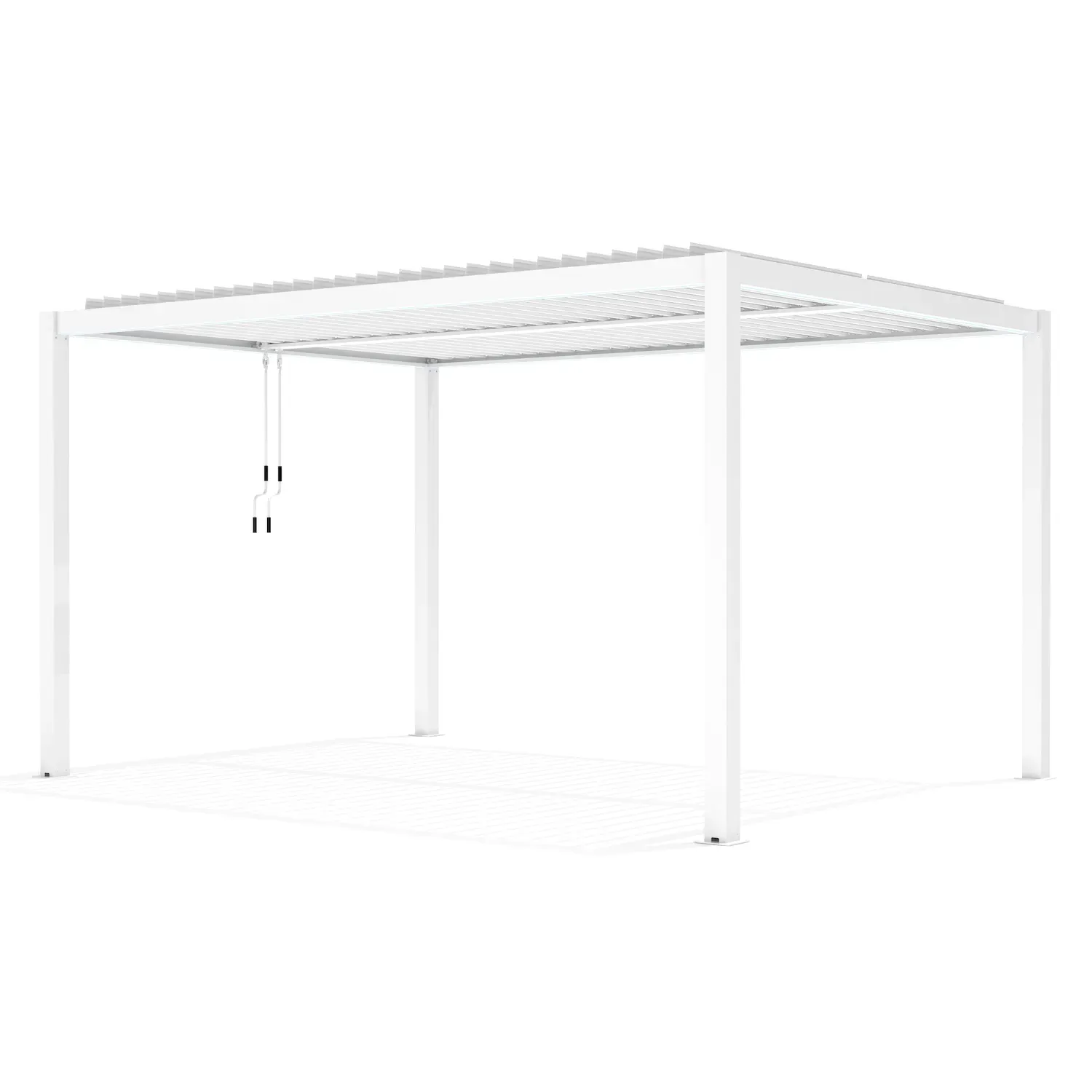 Pergola LUXE 3x4x2,3m biała z oświetleniem LED Esti&Esta